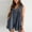 Dark Gray, variant on Women's Denim Romper Oversized V Neck Sleeveless Jean Short Overalls Casual Jumpsuit Shortalls with Pockets