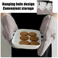thumbnail image 5 of Gnmfd Heat Resistant Oven Mitts Microwave Baking Gloves Non Slip Anti Scald Kitchen Gloves For Cooking BBQ Baking Home Restaurant Christmas Gift Use, 5 of 6