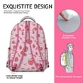 thumbnail image 5 of Fruity Strawberry Students Backpack Cute Red Sweet Kawaii School Bag with Fresh Summer Berry Design, Lightweight and Wear-Resistant, 5 of 6