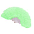 thumbnail image 2 of Feather Fan Foldable Handheld Festival Decoration Square Dance Retro Style Show Down Colorful Fan, 2 of 5