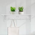 thumbnail image 1 of Storage Rack, Wall Hanging Shelf White Shelf, 24x4.5x1.1 Inch Storage Supplies For Household For Bedroom Storage Tool, 1 of 8