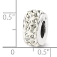 thumbnail image 2 of Beautiful Sterling Silver Reflections April Double Row Swarovski Crystal Bead, 2 of 2