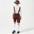 thumbnail image 4 of Tiijoy Big Boys Vintage Suspender Shorts Summer Kids Soft Casual Shorts, Sizes 7-8, 4 of 4