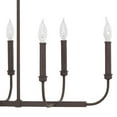 thumbnail image 3 of 3074KZ Hinkley Lighting Alister - Eight Light Linear Chandelier in Traditional-Transitional Style - 33 Inches Wide by 18.5 Inches High-Buckeye Bronze, 3 of 4