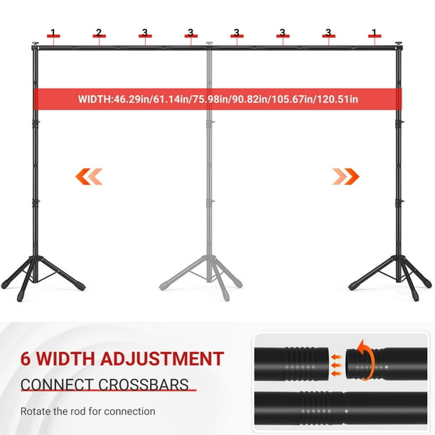 Backdrop Stand Heavy Duty JSungo Backdrop Stand Kit With