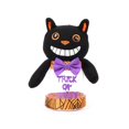 thumbnail image 1 of CHAO Tarro de caramelos con forma de cabeza de calabaza, transparente, compacto, para dormitorio, gato negro, 1 of 5