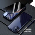 thumbnail image 2 of AMERTEER 1 PC Anti-Peeping Full Body Case Clear Tempered Glass Metal Bumper Protection Privacy Cover For  12/ 12 Max/ 12 Pro/ 12 Pro Max, 2 of 3