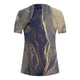 thumbnail image 5 of Fiudx Camisas para Mujer Blusa con Botones y Estampado Plisado con Cuello Redondo Informal a La Moda para Mujer, 5 of 5