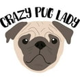 thumbnail image 3 of CafePress - Crazy Pug Lady Women's Light Pajamas - Women's Short Sleeve Print T-Shirt and Pants Light Cotton Pajama Set, 3 of 7