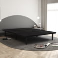 thumbnail image 2 of Primo ZenBase Upholstered Platform Bed Frame – Full Size, Black Fabric, No Box Spring Needed, Modern Low Profile for Bedroom or Guest Room Use, 2 of 5