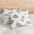 thumbnail image 3 of Sweet Jojo Designs Watercolor Dinosaur Dino Multicolor Full/Queen Bed Comforter 3 Piece Bedding Set - 3 Piece, 3 of 6