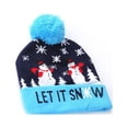 thumbnail image 1 of Moyic Gorro de Navidad LED que brilla intensamente Papá Noel * Gorras Gorro de fiesta Sombreros de punto con lámpara Kits de decoración para fiestas Deja que nieve, 1 of 6