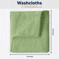 thumbnail image 2 of Utopia Towels Wash Cloths. Ultra Soft & Extra Absorbent, Wash Rags 100% Cotton 12x12" Multipurpose Kitchen, Hand, Salon, Bathroom, Spa, Gym, Face Towels 12 Pack, Beige,Purple,Sage Green,Navy Blue, 2 of 8