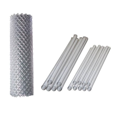 4 x 50 ft. Galvanized Steel Chain Link Fence Complete Kit