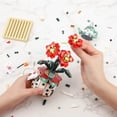 thumbnail image 4 of MACTANO Flower Mini Building Block Set Bouquet Bonsai Brick Kit Plastic Toy for Kid Adult Red 703PCS, 4 of 7