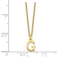 thumbnail image 4 of Auriga Fine Jewelry Mother's Day Gift 14K Yellow Gold Cut-out Letter G Initial Necklace for Women, 4 of 4