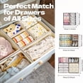 thumbnail image 3 of 24pcs Clothing Drawer Organizer, Non-Woven Diaper Drawer Organizer, Foldable Deep Fabric Drawer Organizer, 3 of 11