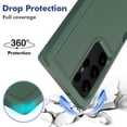 thumbnail image 4 of Decase Heavy-Duty Rugged Case for Samsung Galaxy S23 Ultra,Dual Layer Military Grade Drop Protection Anti-Fingerprint Anti-Scratch Hard Back Cover Silicone Bumper Shockproof Protective Case,Darkgreen, 4 of 5