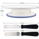 thumbnail image 2 of Soporte para plato giratorio para pasteles, plato giratorio para decoración de pasteles con glaseado, bolsa para glaseado y juego de puntas, espátula para glaseado y herramienta de repostería más suave. Sincero Electrónica, 2 of 5