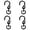 4pcs, variant on Heavy Duty Swivel Hook for Hanging Plant, Dual 360° Rotating Metal Hanging Hook for Flower Baskets Bird Feeders Wind Chimes Lanterns Hanging Decorations Indoor Outdoor Use, 1 Pack
