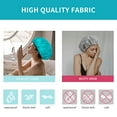 thumbnail image 4 of Aquior Bonnet de Douche pour Femmes Réutilisable, Bonnet de Douche Extra Grand pour Hommes, Bonnet pour Cheveux Longs en Satin EVA à Double Couche Imperméable, 4 Pcs, 4 of 4