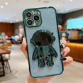 thumbnail image 1 of Funda con soporte plegable de astronauta galvanizada para iphone 11 12 13 14 Pro Max x xr xs max 7plus, funda protectora de silicona para lente de cámara Deng Xun unisex, 1 of 2