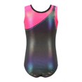 thumbnail image 3 of Girls Gymnastics Leotards Shiny Athletic Dance Outfit Unitards Tight Romper Dancewear 5-14Y, 3 of 7