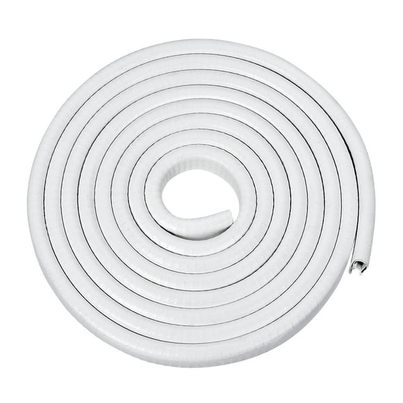 Uxcell se adapta a bordes de 3/32"-7/32" recubrimiento de borde de 10 pies / 3 metros con hoja de hierro plástico blanco