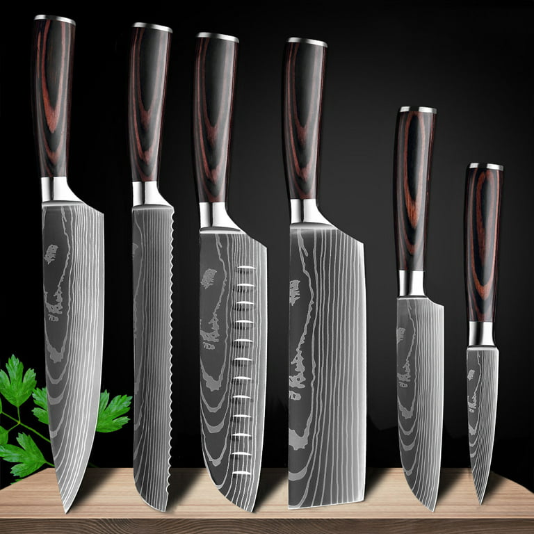 Kitchen Knives Set Chef Knives 6 Sets Stainless Steel Kitchen