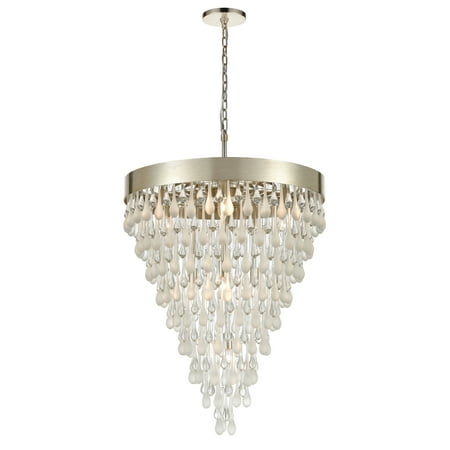 

Elk Home Morning Frost 26 Wide 10-Light Chandelier - Silver Leaf