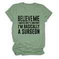 thumbnail image 2 of Birdeem Chemise Décontractée Mode Été pour Femmes Imprimé Lettres Manches Courtes Tee Tops, 2 of 3