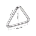 thumbnail image 2 of Uxcell 25mm Inner Width Metal Triangle Ring Buckle 20 Pack, 2 of 5