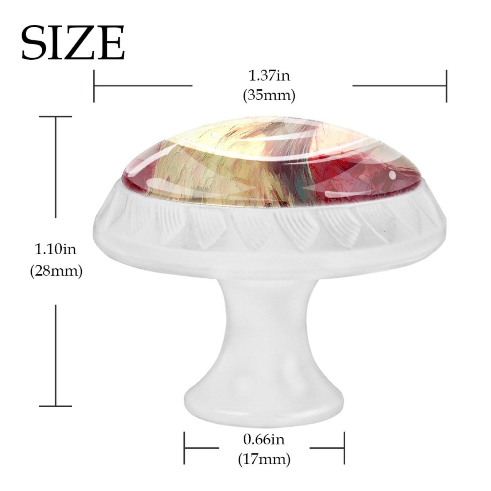 4 Pcs Eagle and American Flag Knobs for Kitchen Cabinet Cupboard Dresser Bookcase Drawer Pulls Handles Round Home Decor