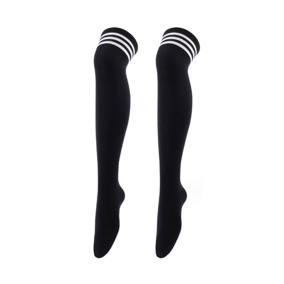 TELOLY Thigh High Socks,Elastic Long Socks for Women,Knee High Socks,Form-Fitting Thigh High Socks