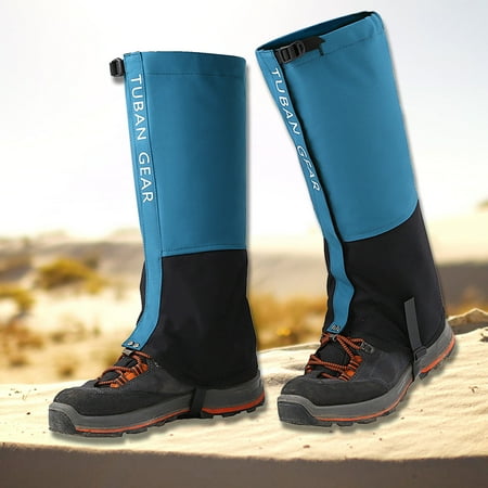 OWSOO Leg Gaiters Waterproof Adjustable -Tear Snow Boot Gaiters for Outdoor Snowshoeing Hiking Skiing