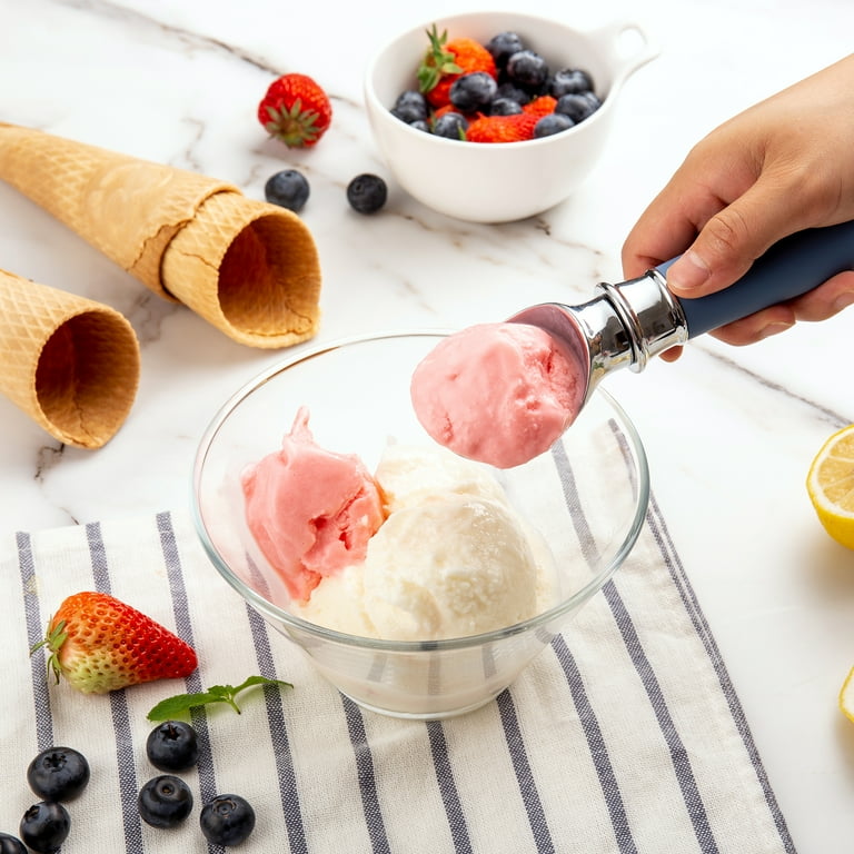 Stainless Steel Ice Cream Scoop by Midnight Scoop - Ergonomic Ice