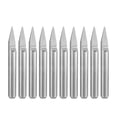 thumbnail image 1 of Unique Bargains 1/8' Shank 0.5mm Tip 30 Degree Solid Carbide Wood Engraving Bit CNC Router Tool 10 Pack, 1 of 6