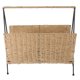 thumbnail image 1 of Cesta de almacenamiento tejida a mano, soporte para almacenamiento de aperitivos de estilo rústico, soporte para libros, 1 of 6