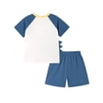 thumbnail image 3 of HWJAD Toddler Baby Boy Clothes Kids 2-7 Years Summer Outfits Cotton Crocodile Print Tees T-shirt + Shorts 2-Pieces Little Boys Dinosaur Set, 3 of 11