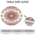 thumbnail image 6 of Stretch Fit Round Tablecloth in Boho Floral, 44 Inch Elastic Edge for 38-42 Inch Tables Spill Resistant, 6 of 7