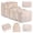Cream, variant on YAOLHLZ 8 Set Packing Cubes Luggage Packing Organizers for Travel Accessories-Cream