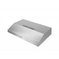 thumbnail image 2 of Ancona 30 in Slim S3D Non-vented Under Cabinet Range Hood in Stainless Steel, 2 of 5