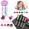 thumbnail image 3 of MSDADA New Hair Chalk Color Comb for Girls,Temporary Hair Color Spray Washable Dye for Kids Age 6-8-10 Years Old,Birthday Gifts for Girls Halloween Christmas Party-6 Colors&4 Pcs Hair Extensions Clip, 3 of 7