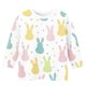 thumbnail image 5 of Blusas y camisas de cuello redondo y manga larga para niños, blusas/camisas de poliéster con estampado de corazones, mangas 3/4 y cuello redondo, elegantes e informales., 5 of 5