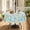 Floral Circle, variant on 52" Round Tablecloth Waterproof Outdoor Tablecloth with Umbrella Hole Zipper for Spring Summer Patio Picnic Tables, 52" (Green Polka Dot)