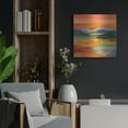 thumbnail image 4 of Luxe Metal Art 'Flower Hill Sunset 2'  by Silvia Vassileva Metal Wall Art, 24" x 24", 4 of 8