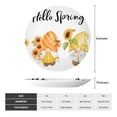 thumbnail image 2 of Honeii Hello Spring Sunflower Gnomes Print Elegant Bone China Decorative Plate, Porcelain Plate,Art Crafts,Ceramic Ornaments for Home Office Wall Decor-6in, 2 of 5