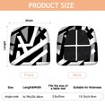 thumbnail image 3 of Black Modern Art Geometric Seat Covers for Dining Room Chairs Set Of 6,Stretch Printed Washable Chair Seat Cover with Elastic Ties and Button,Removable Waterproof Couch Cushion Covers, 3 of 6