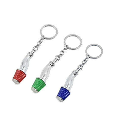 Keychain Air - 3pcs Red Green Blue 3 Colors Keychain Car Air Intake Filter Design Key Ring