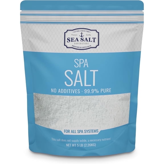Sea Salt Superstore Hot Tub Spa Salt, 5 lbs (2.26 kg), Compatible with ACE and Freshwater Systems